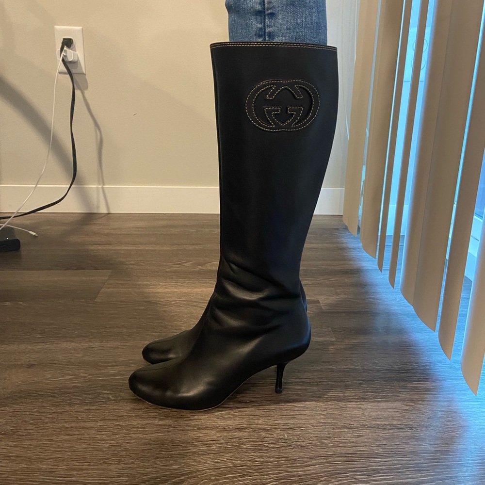 GUCCI LOGO BOOTS